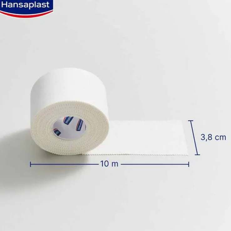 Hansaplast robustes Sporttape 3,8 cmx10 m weiß, 1 St