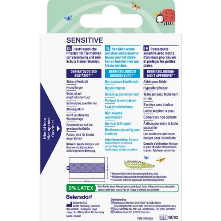 Hansaplast Sensitive Kinder Pflaster 6 cmx1 m, 1 St