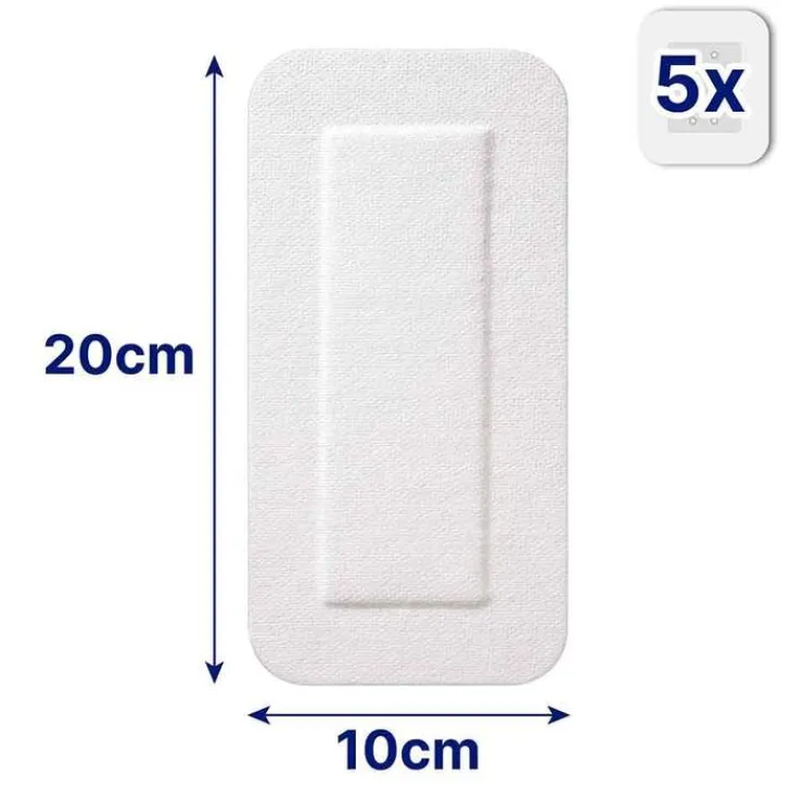 Hansaplast SENSITIVE 4XL Wundverband steril 10x20 cm, 5 St