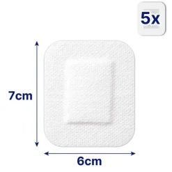 Hansaplast SENSITIVE XL Wundverband steril 6x7 cm, 5 St