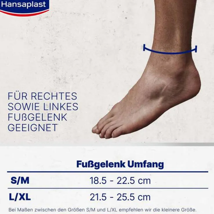 Hansaplast Sport Fußgelenk-Bandage Größe L/XL, 1 St