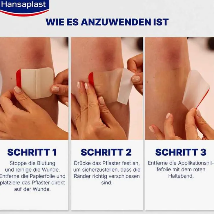 Hansaplast Zweite Haut Schutz Pflaster gross, 3 St