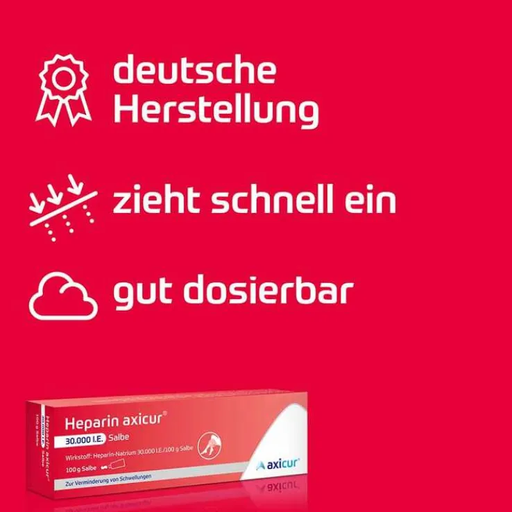 Heparin axicur 30.000 I.E. Salbe, 100 g