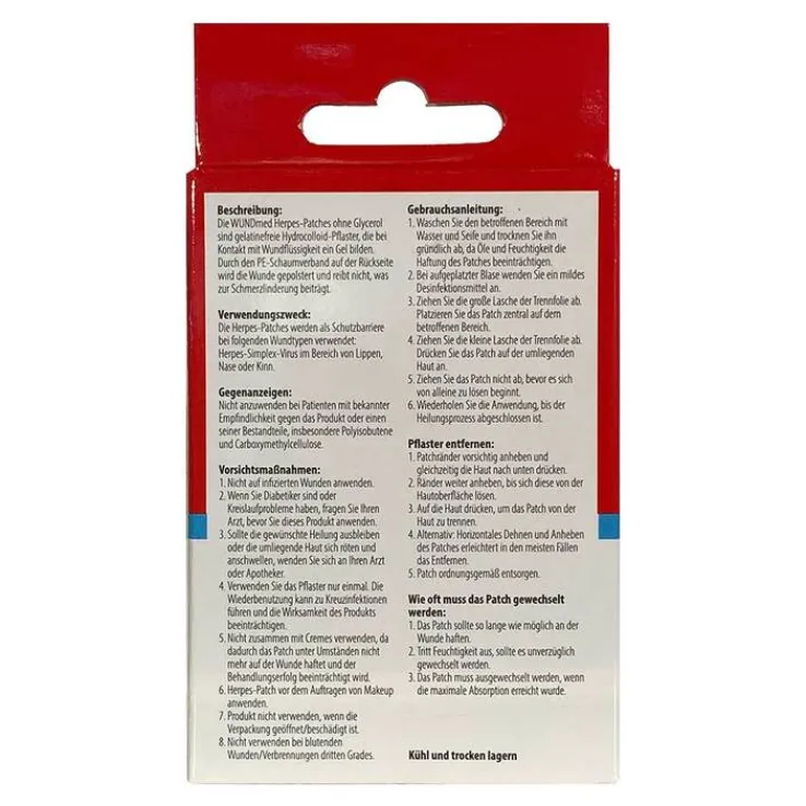 Herpes Patch hydrokolloid, 6 St
