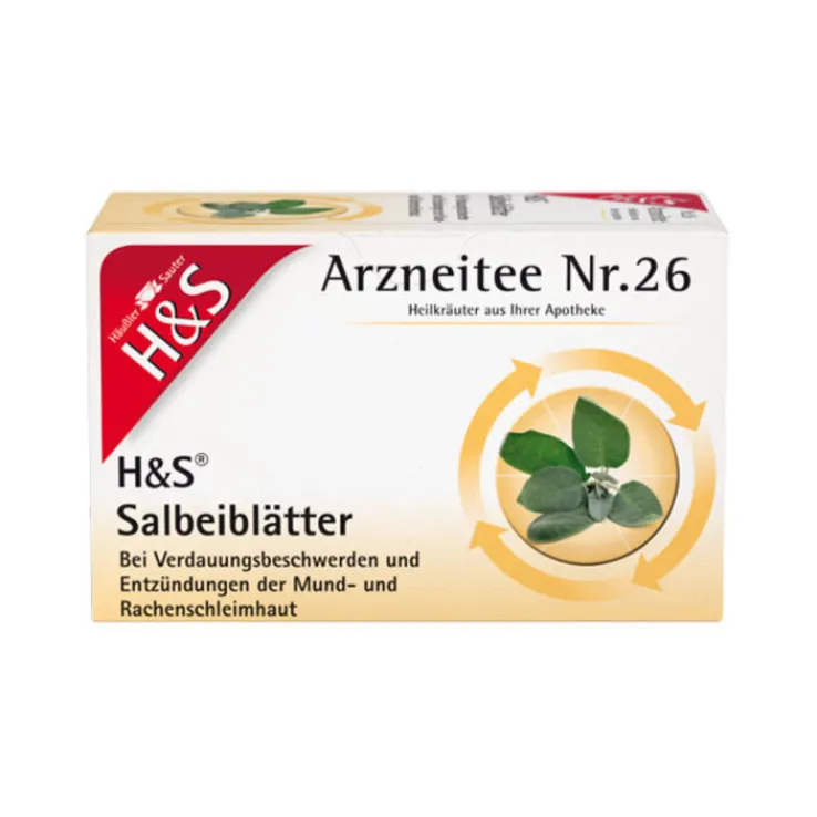H&S Salbeiblätter Tee Filterbeutel, 20X1.6 g