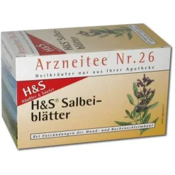 H&S Salbeiblätter Tee Filterbeutel, 20X1.6 g