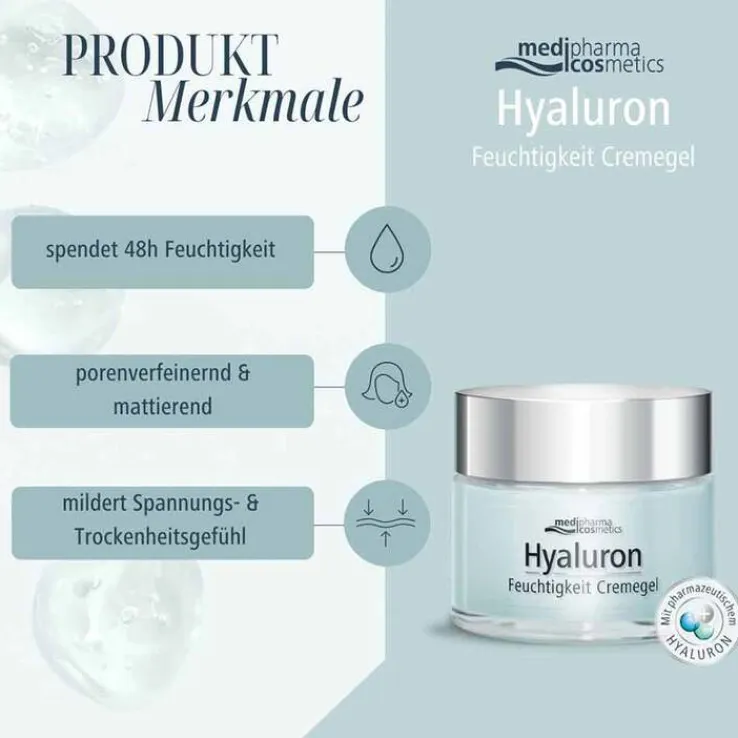 Hyaluron 48h Feuchtigkeit Cremegel, 50 ml