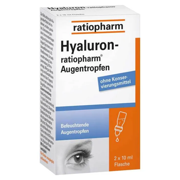 Hyaluron-ratiopharm® Augentropfen, 2X10 ml