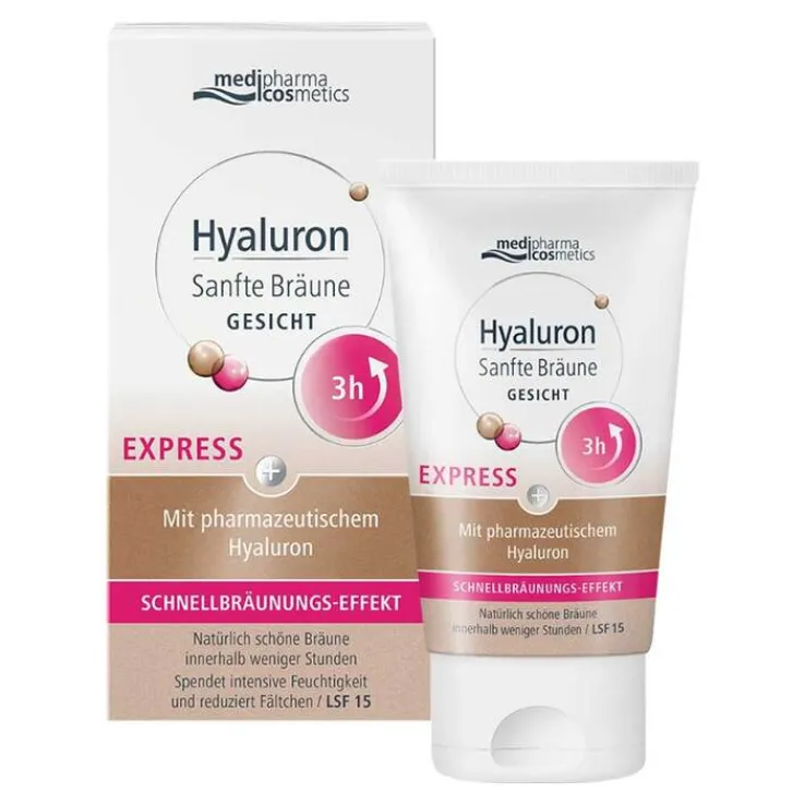 Hyaluron Sanfte Bräune Express Gesicht Creme, 30 ml