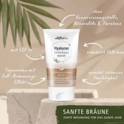 Hyaluron Sanfte Bräune Gesichtspflege Creme, 50 ml