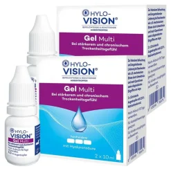 Hylo-Vision Gel Multi Augentropfen, 2x20 ml