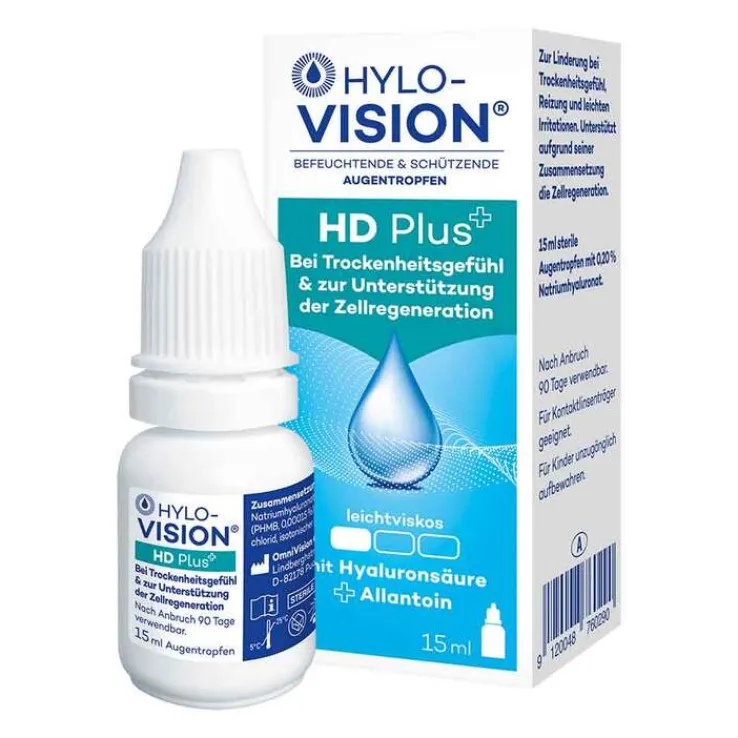 Hylo-Vision HD Plus Augentropfen, 15 ml