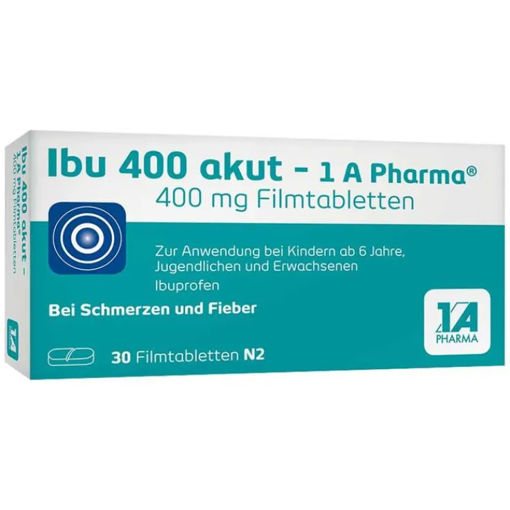 Ibu 400 akut – 1 A Pharma® Filmtabletten, 30 St