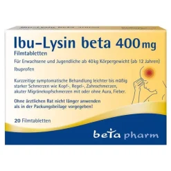 Ibu-Lysin beta 400 mg Filmtabletten, 20 St