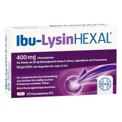 Ibu-Lysin Hexal 400 mg Filmtabletten, 10 St