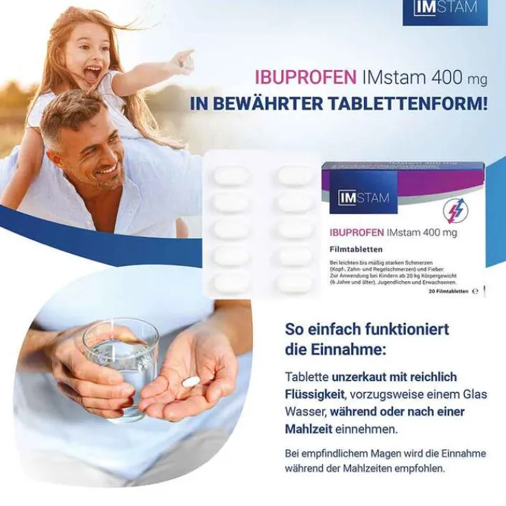 IBUPROFEN IMstam 400 mg Filmtabletten, 20 St