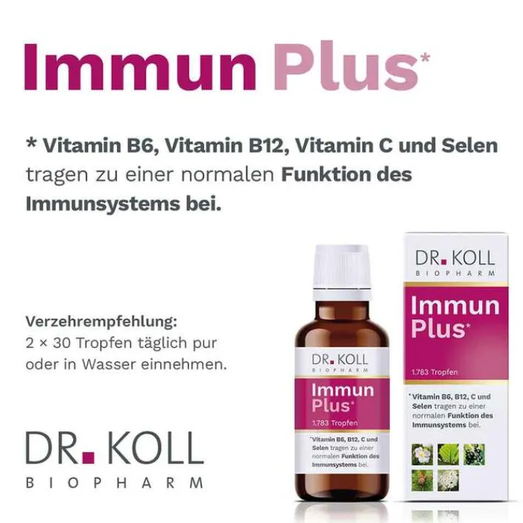 Immun Plus Dr. Koll Gemmo Komplex Vit.B6 B12 Selen, 50 ml