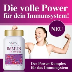 Immun Power Dr. Koll Vitamin C + Vitamin D + Zink Kapseln , 60 St