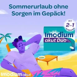 Imodium akut Duo - bei akutem Durchfall mit Blähungen, 6 St