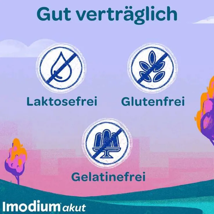 Imodium akut Duo - bei akutem Durchfall mit Blähungen, 6 St