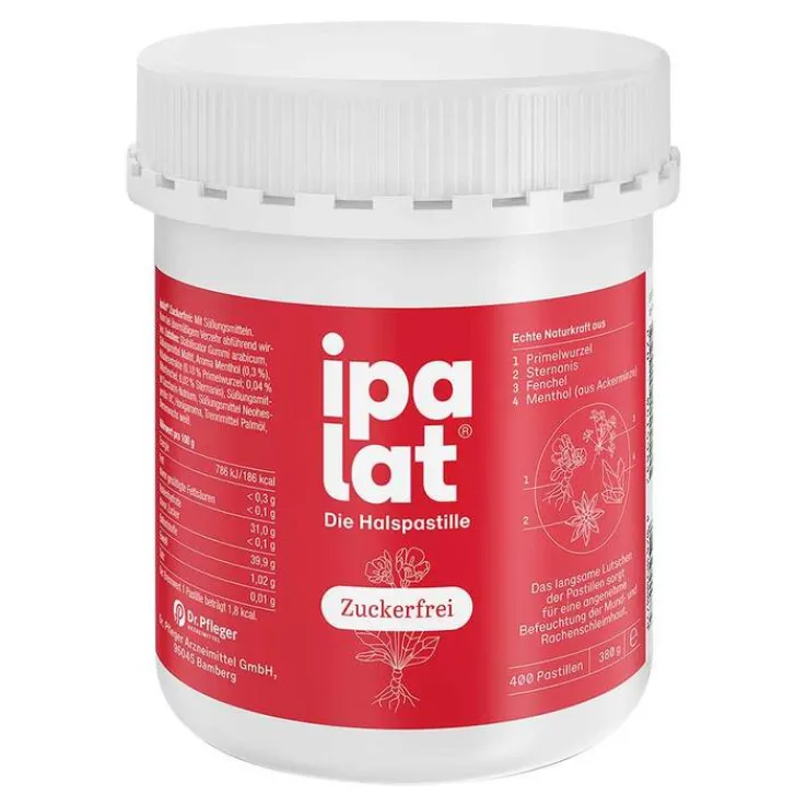 Ipalat Halspastillen zuckerfrei, 400 St