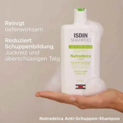 ISDIN Nutradeica Shampoo gegen Schuppen und fettiges Haar, 400 ml