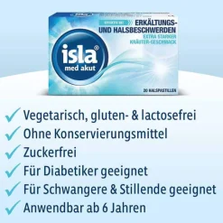 isla® med akut Pastillen, 20 St