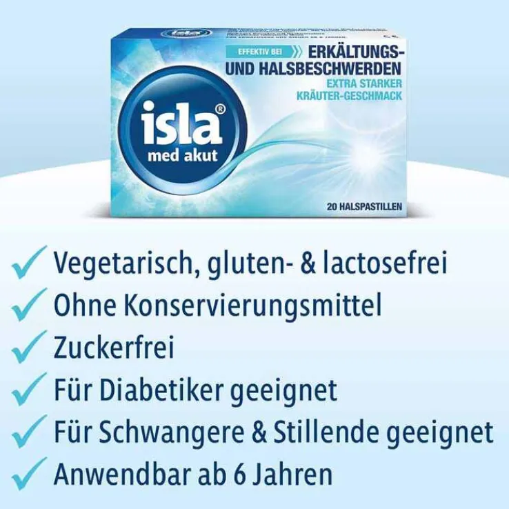 isla® med akut Pastillen, 50 St