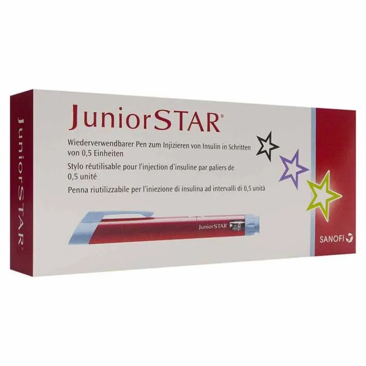 Juniorstar Injektionsgerät rot, 1 St