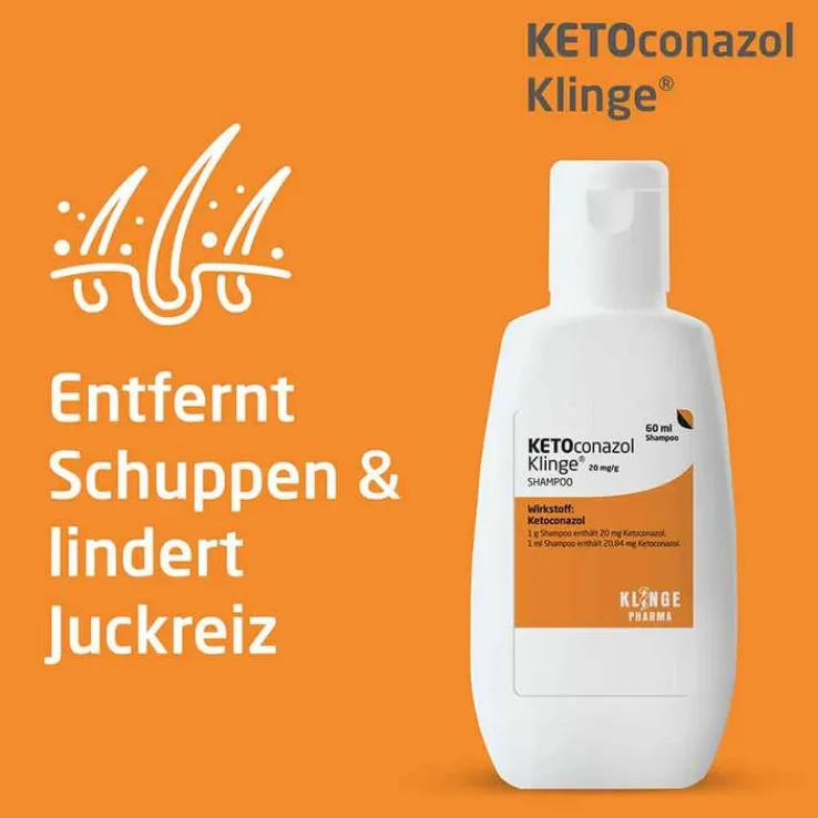 KETOconazol Klinge® Shampoo 20 mg/g, 60 ml