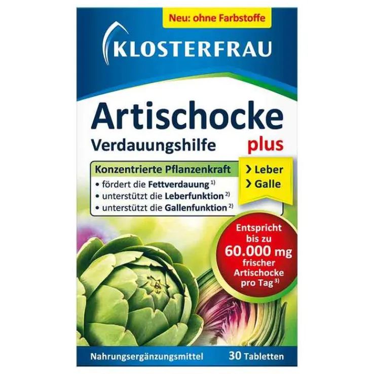 Klosterfrau Artischocke plus Tabletten, 30 St