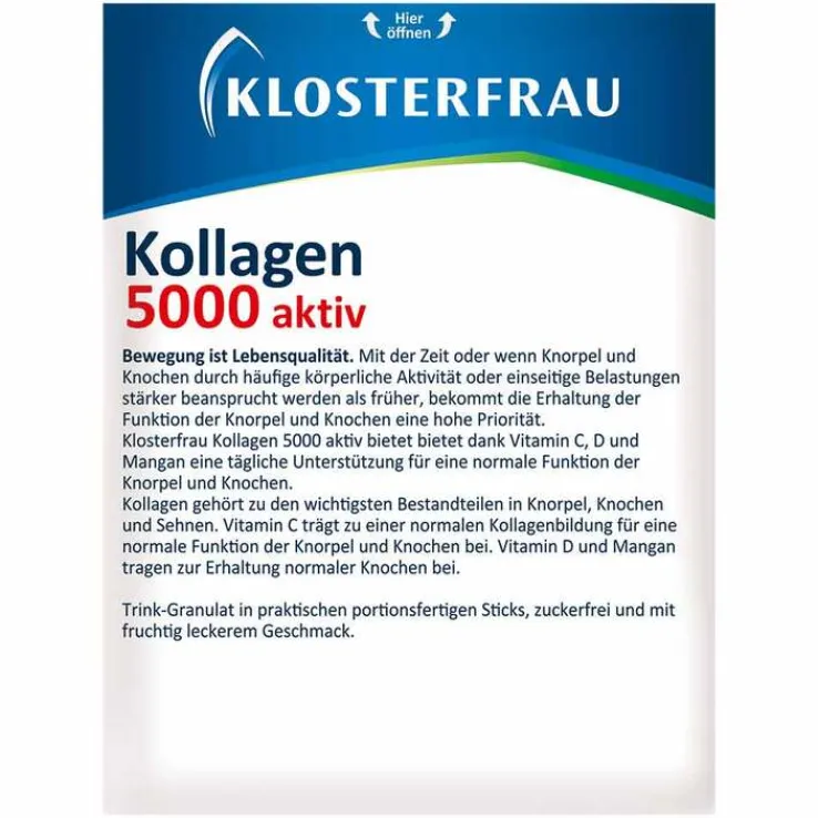 Klosterfrau Kollagen 5000 aktiv Granulat Sticks, 20 St