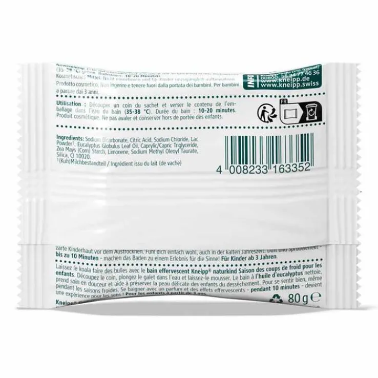 Kneipp naturkind Kinder Erkältungszeit Sprudelbad, 80 g