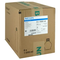 Kochsalzlösung 0,9% B.Braun Spüllösung Ecotainer, 6X1000 ml