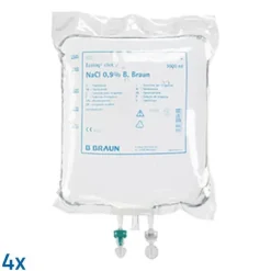 Kochsalzlösung 0,9% B.Braun Spüllösung Ecob.Click, 4X3000 ml