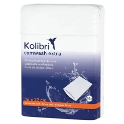 Kolibri comwash extra Waschhandschuh unfol.16x24cm, 50 St