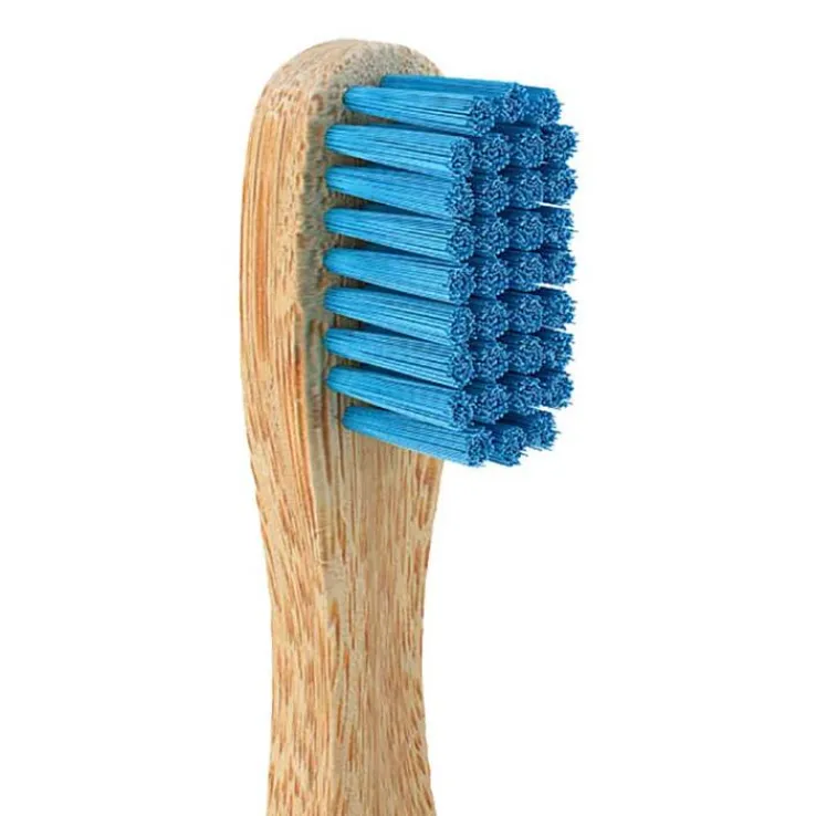 Öko Zahnbürste Bambus Borsten blau Nordics, 1 St