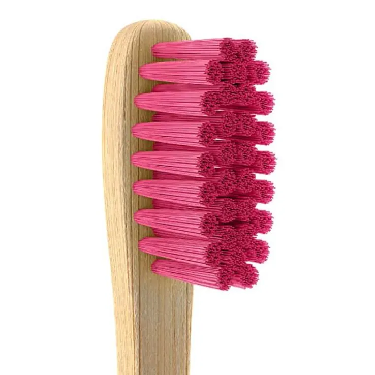 Öko Zahnbürste Kids Bambus Borsten pink Nordics, 1 St