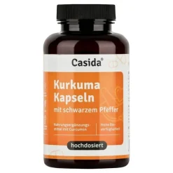 Kurkuma Kapseln + Pfeffer Curcumin hochdosiert, 90 St