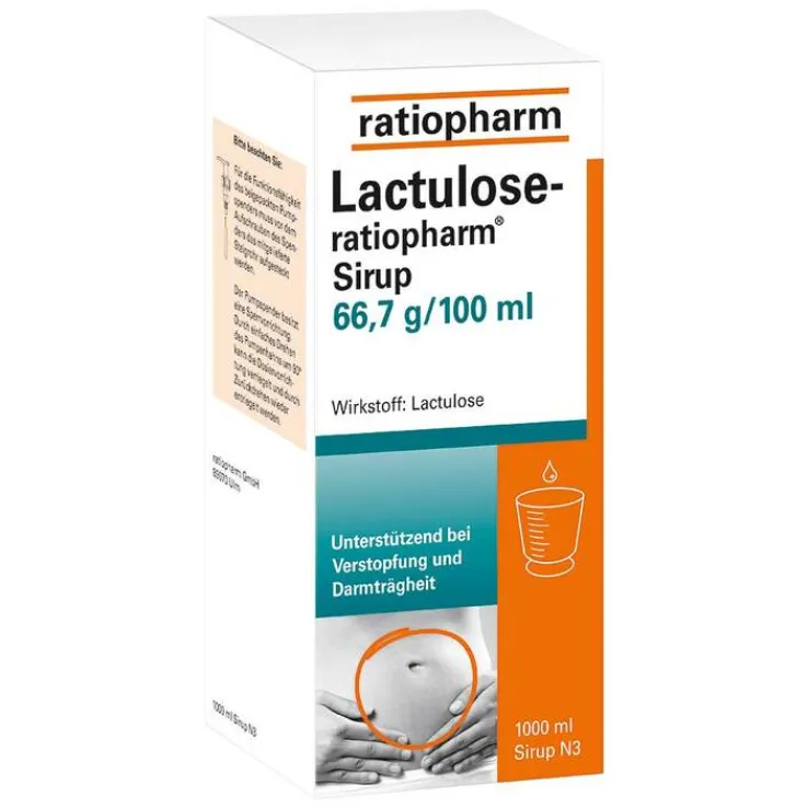 Lactulose-ratiopharm Sirup, 1000 ml