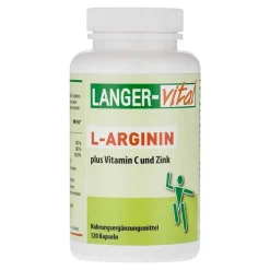 L-Arginin Kapseln plus Vitamin C und Zink, 120 St