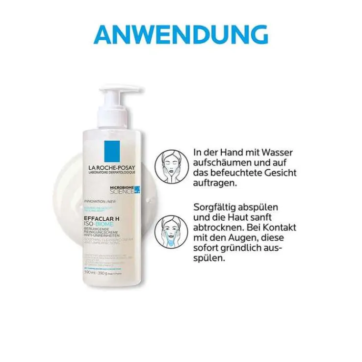 La Roche Posay Effaclar H Iso-Biome Reinigungscreme, 390 ml
