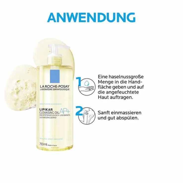 La Roche-Posay Lipikar Dusch- und Badeöl AP + , 750 ml