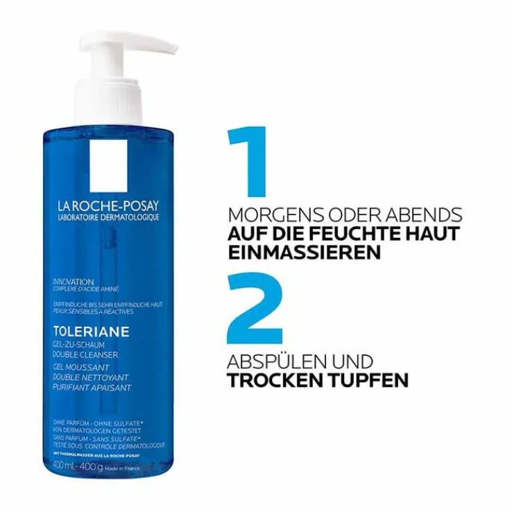 La Roche Posay Toleriane Gel-zu-Schaum Cleanser, 400 ml