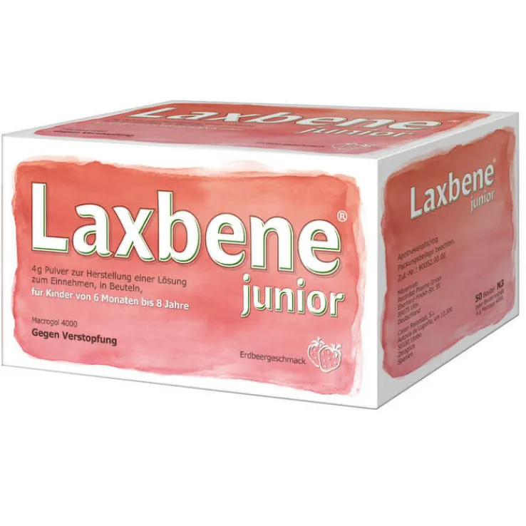 Laxbene junior 50x4 g Pulver für Kinder von 6 Monaten - 8 Jahre, 50 St