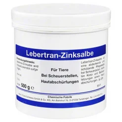 Lebertran Zinksalbe vet. (für Tiere), 500 g