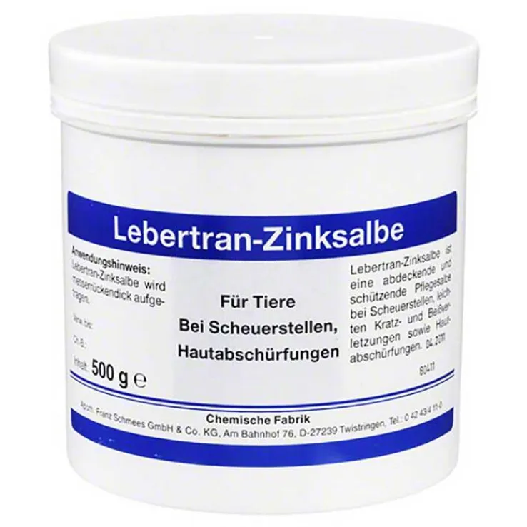 Lebertran Zinksalbe vet. (für Tiere), 500 g