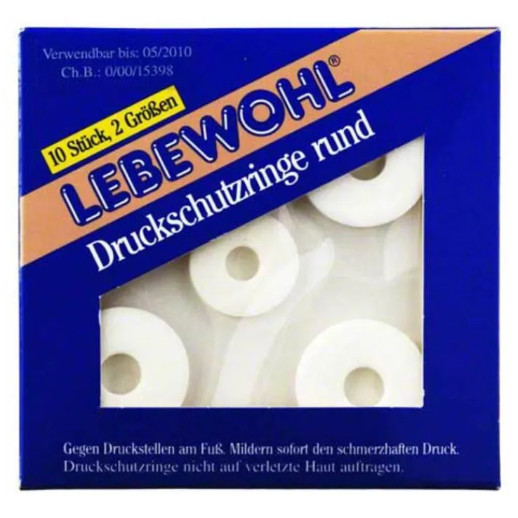 Lebewohl Druckschutzringe ru, 10 St