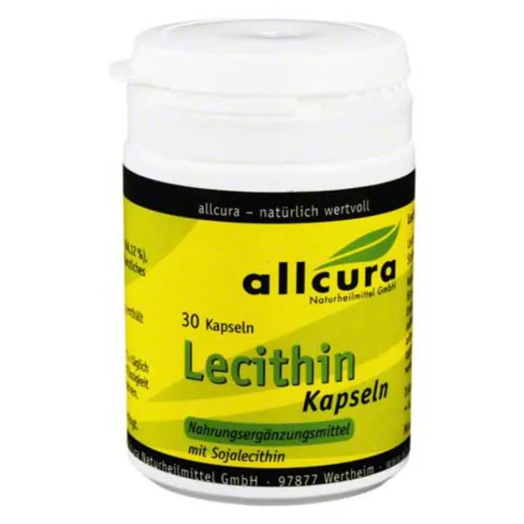Lecithin 500 mg Kapseln allcura, 30 St