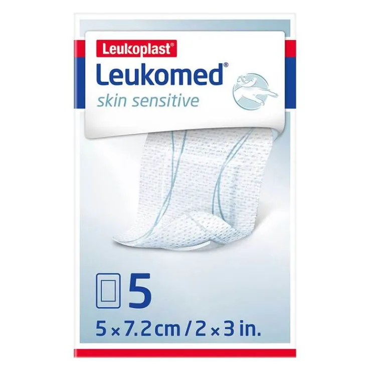 Leukomed® skin sensitive 5x7,2 cm, 5 St